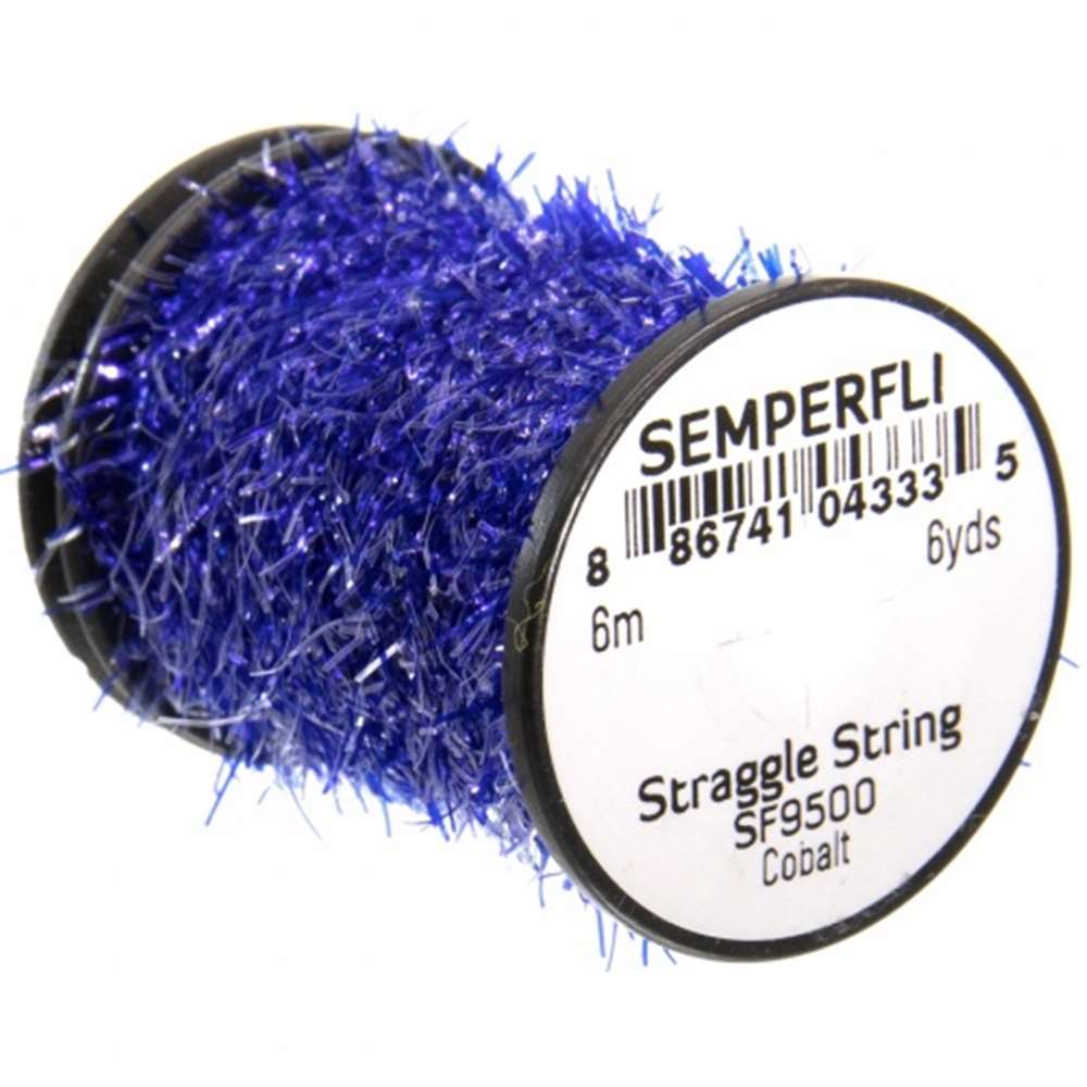 Semperfli Straggle String Micro Chenille Sf9500 Cobalt Fly Tying Materials (Pack Size 600cm)