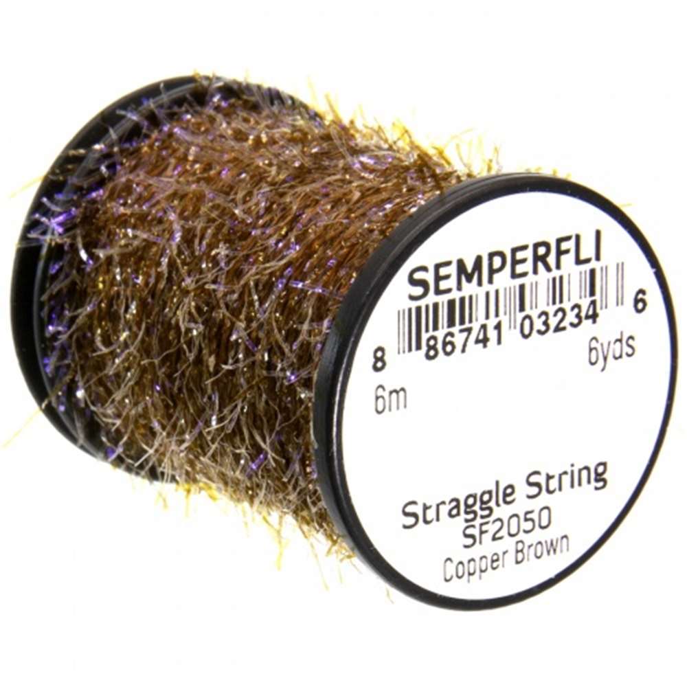 Semperfli Straggle String Micro Chenille Sf2050 Copper Brown Fly Tying Materials (Pack Size 600cm)
