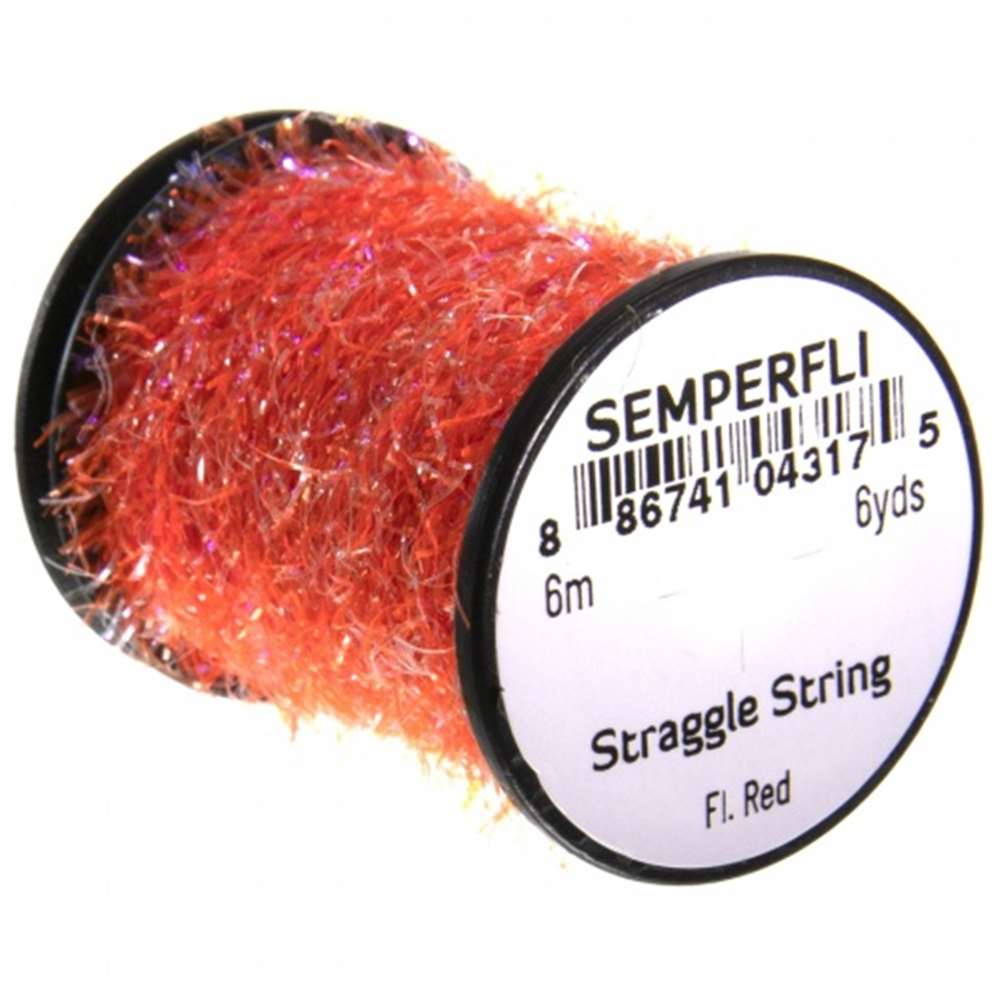 Semperfli Straggle String Micro Chenille Fluoro Red