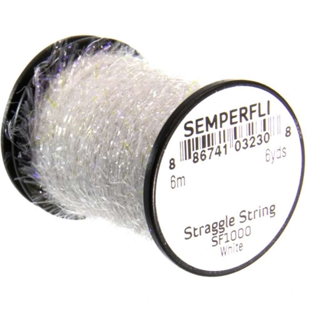 Semperfli Straggle String Micro Chenille Sf1000 White Fly Tying Materials (Product Length 6.56 Yds / 6m)