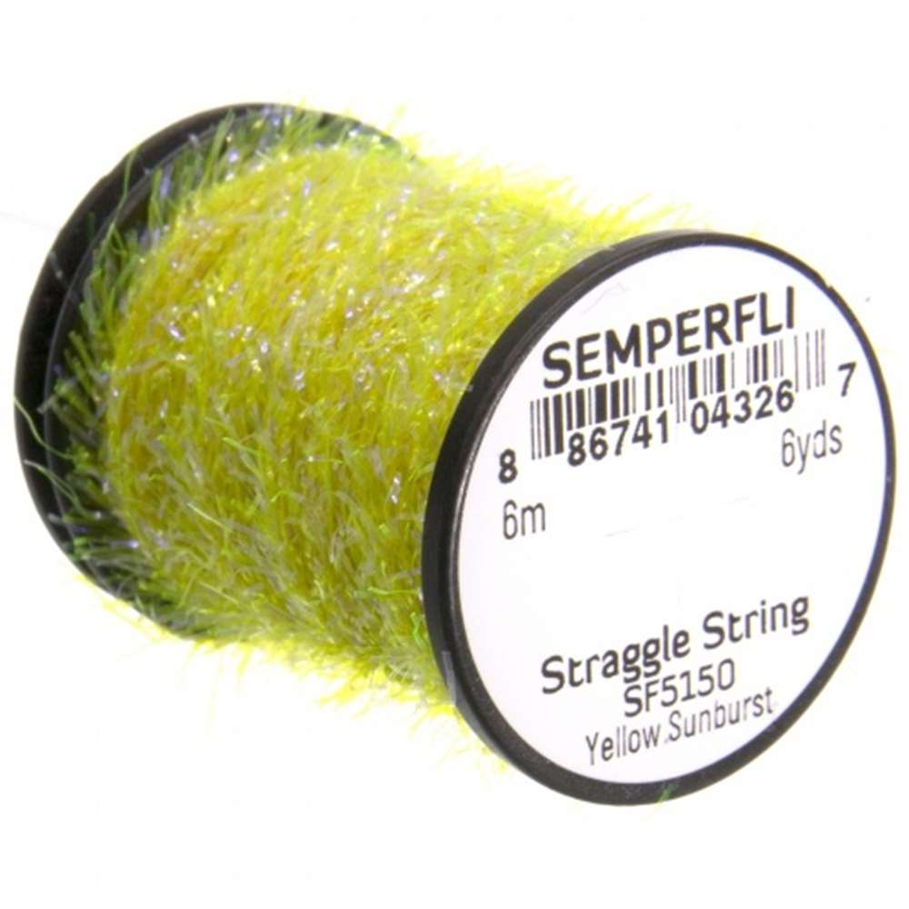 Semperfli Straggle String Micro Chenille Sf5150 Yellow Sunburst Fly Tying Materials (Product Length 6.56 Yds / 6m)