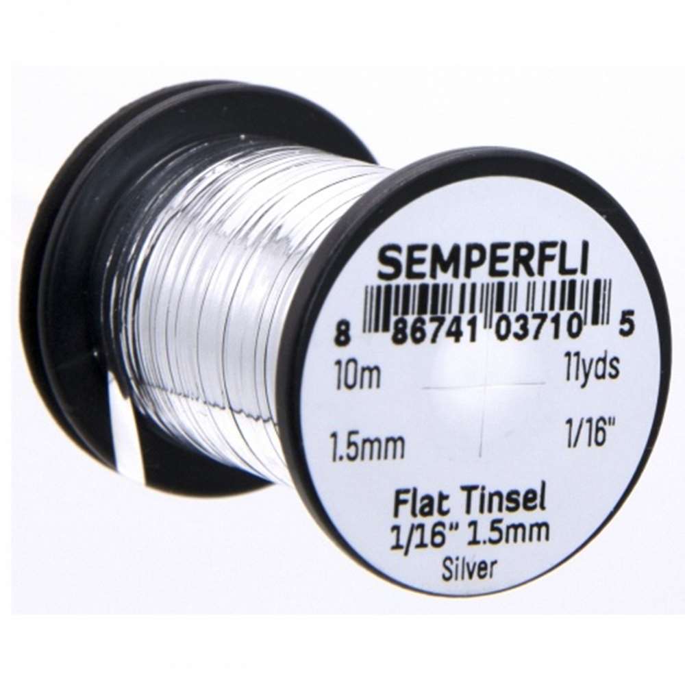 Semperfli Spool 1/16'' Silver Mirror Tinsel