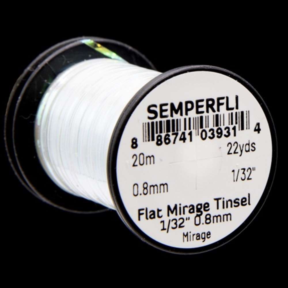 Semperfli Spool 1/32'' Mirage Irise Mirror Tinsel Fly Tying Materials (Product Length 21.87Yds / 20m)