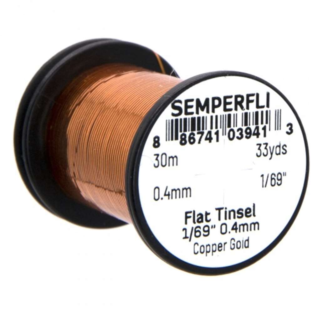 Semperfli Spool 1/69'' Copper Gold Mirror Tinsel