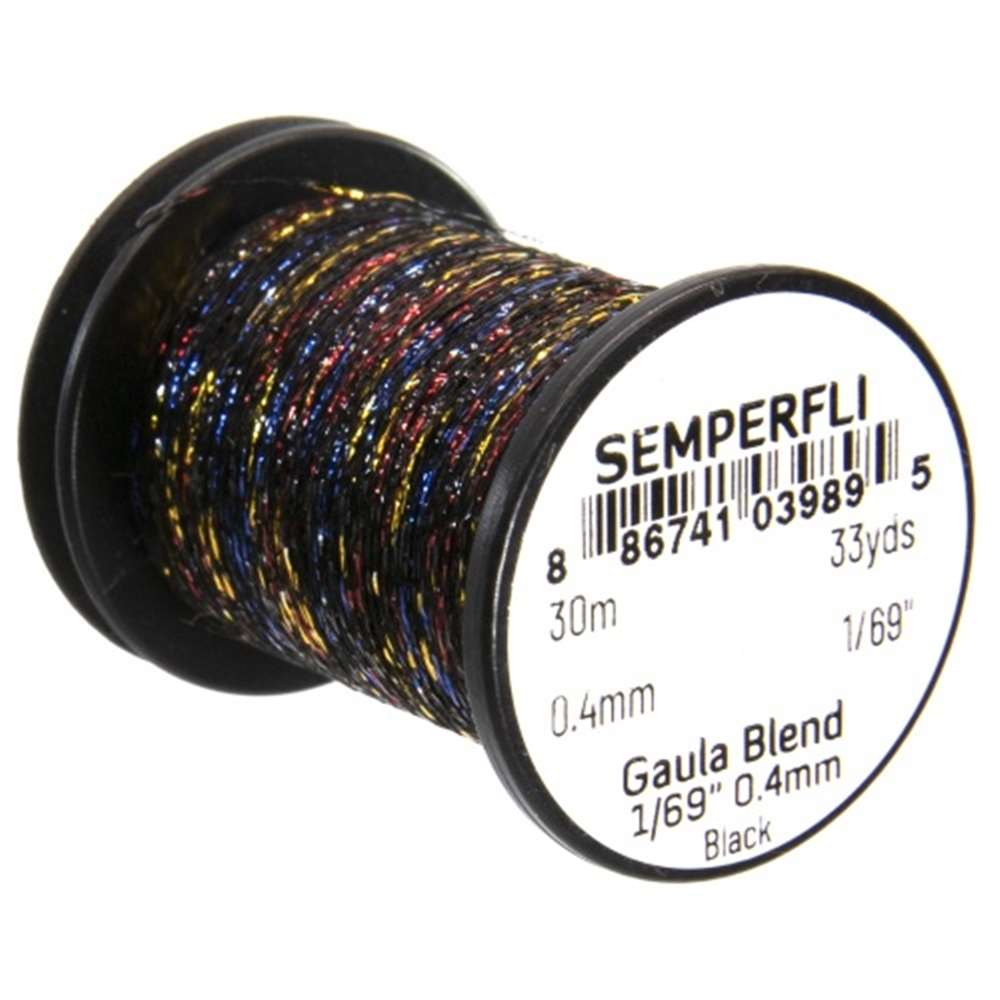 Semperfli Spool 1/69'' Gaula Black Tinsel