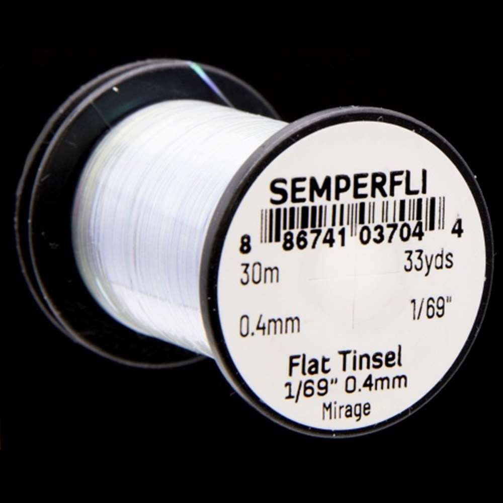 Semperfli Spool 1/69'' Mirage Mirror Tinsel Fly Tying Materials (Product Length 32.8Yds / 30m)