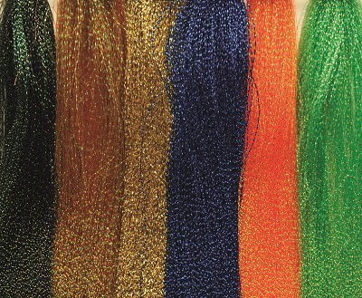 PACK OF 2 KRYSTAL FLASH Fly Tying Material Twisted Strands Hank Mylar Chartreuse 