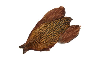 Whiting 4B Hen Cape (Feathers) Brown Fly Tying Materials