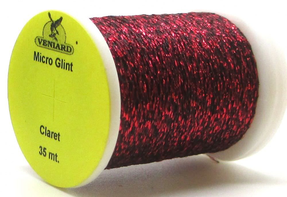 Veniard Micro Glint Claret Fly Tying Materials (Product Length 38.27 Yds / 35m)