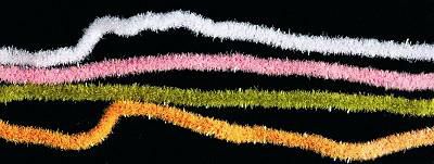 Veniard Antron Sparkle Chenille Fluorescent Pink Fly Tying Materials (Product Length 2.95 Yds / 2.7m)