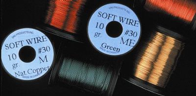 Uni Soft Copper Wire Fine 0.2mm Orange Fly Tying Materials
