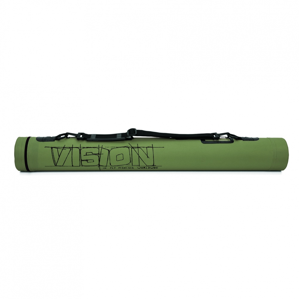 Vision Travel Rod Tube Olive 110cm For Fly Fishing (Length 3ft 7in / 1.1m)
