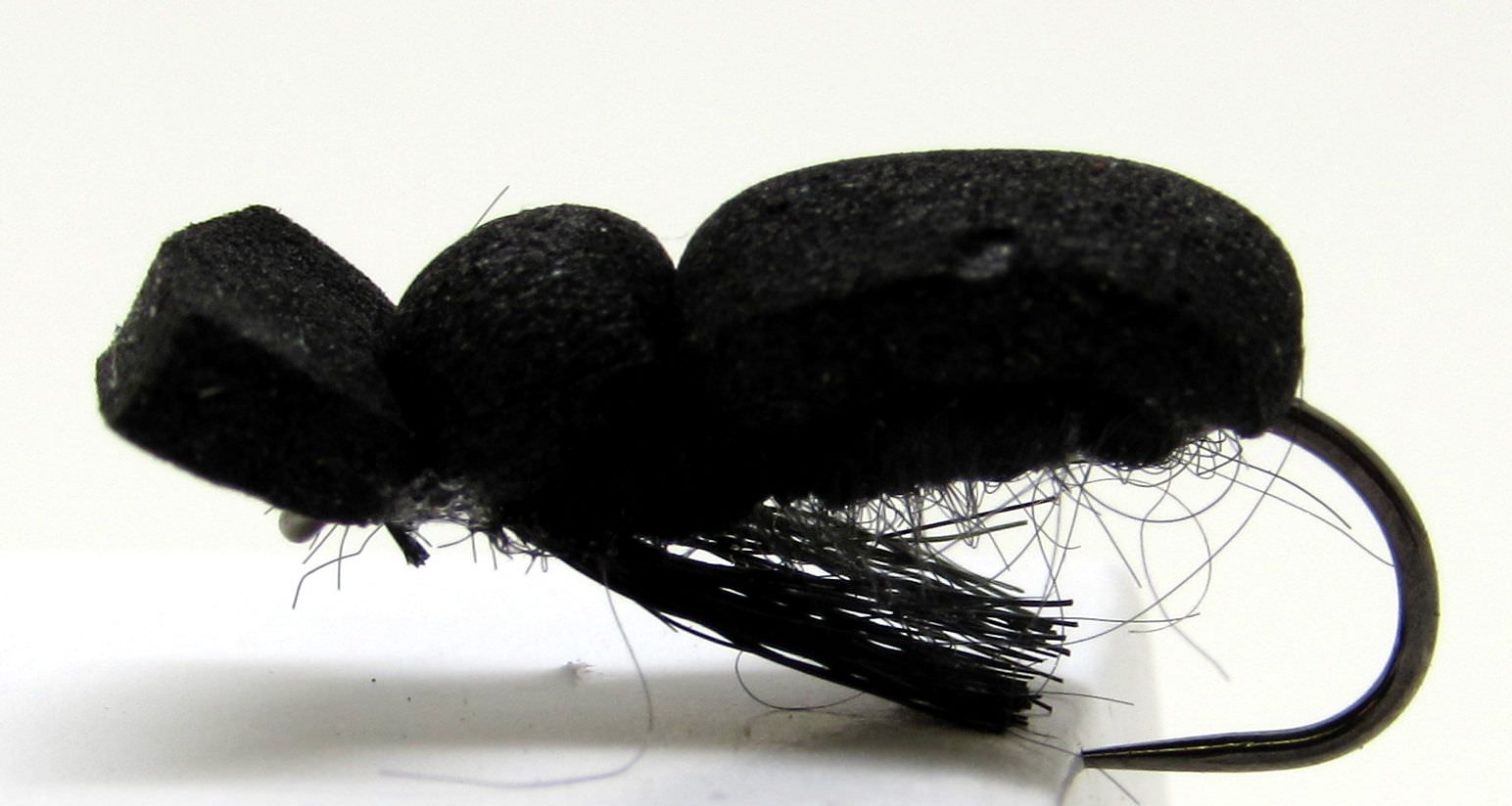 Barbless Black Beetle Foam