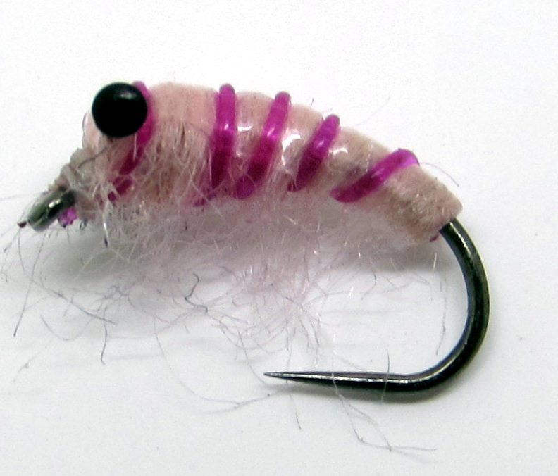 The Essential Fly Barbless Infected Pink Shrimp Fishing Fly