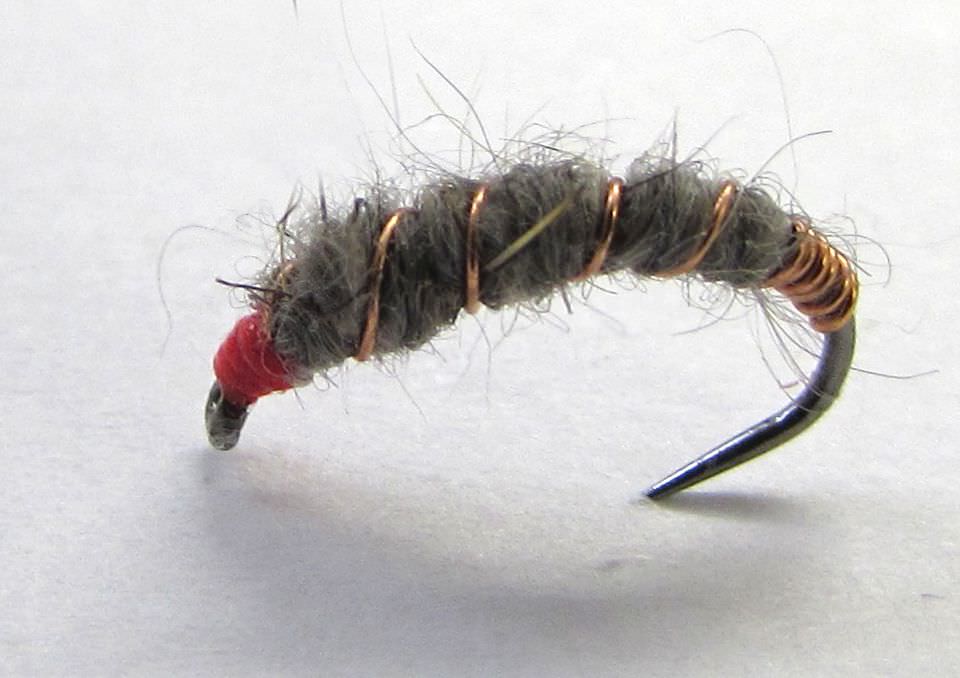 The Essential Fly Barbless Sawyer Killer Dark Grey Bug Fishing Fly