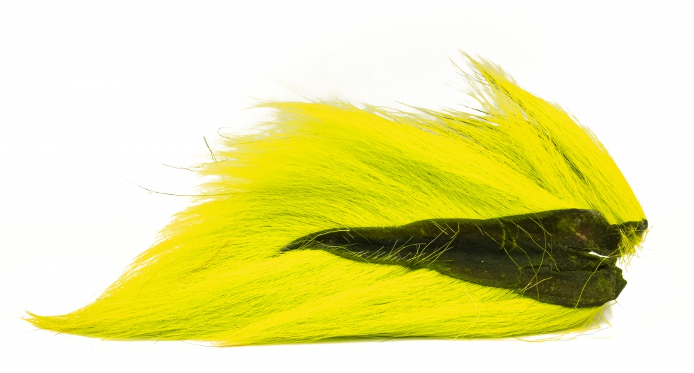Turrall Bucktail 3 Gram Piece Fluorescent Lime Green Fly Tying Materials