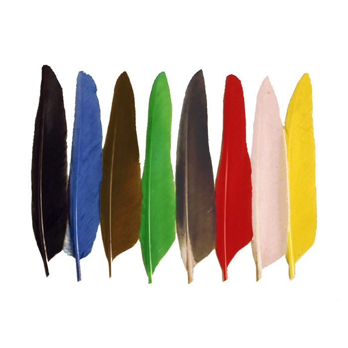 Turrall Duck Wing Quills Orange Fly Tying Materials