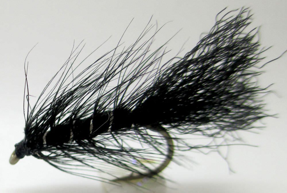 Sea Trout Flies Black Day Palmer Type Size 6