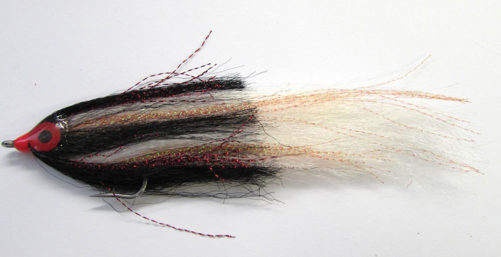 The Essential Fly Big Game Black & Orange Deceiver Fishing Fly