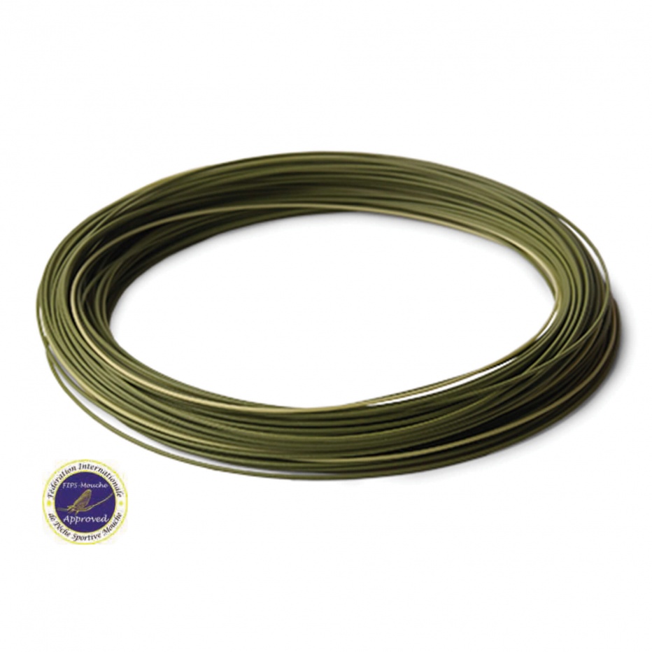 Rio Products Fips Euro Nymph Orange / Sage / Olive (Double Taper) Dt2-5 Flyline (Length 80ft / 24.4m)