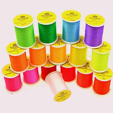 Veniard Glo-Brite Floss 25 Yards Pink #2 Fly Tying Materials (Pack Size 2200cm)