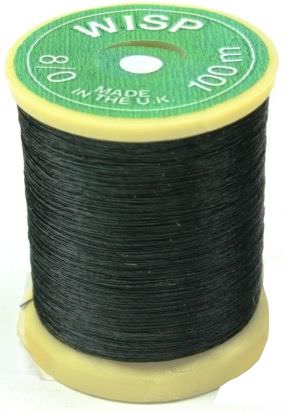 Gordon Griffiths Wisp Microfine 8/0 Black Fly Tying Threads (Product Length 109 Yds / 100m)