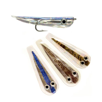 Veniard Gummy Minnow Kits Medium (Hook #4) Blue Back Fly Tying Materials Simply Wrap Over Hook For Fish Fly Patterns