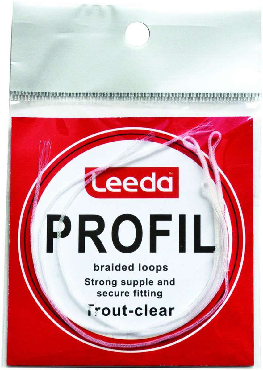 Leeda Profil Braided Loops Trout Clear for Fly Fishing