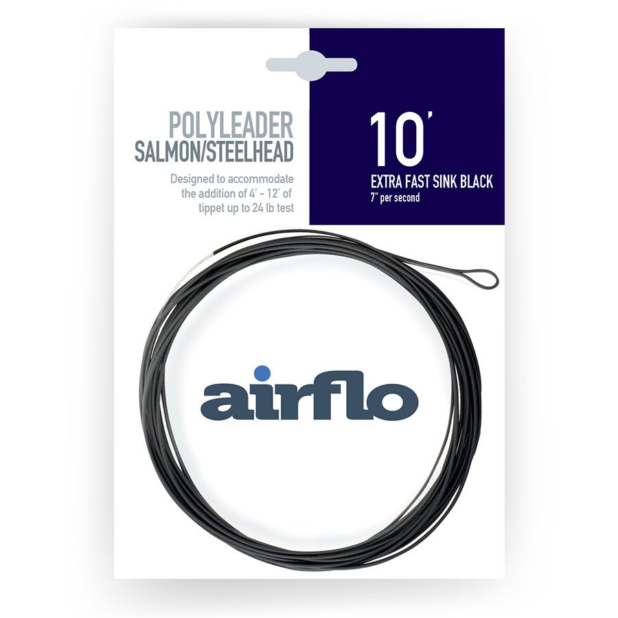 Airflo Polyleader Salmon & Steelhead 10 Foot Extra Super Fast Sink (Pesf24-10S) Fly Fishing Leader (Pack Size 305cm)