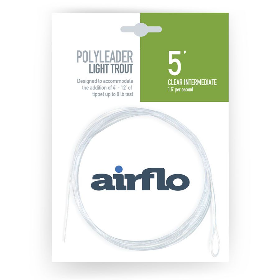 Airflo Polyleader Light Trout 5 foot Clear Intermediate (PI1-5LT)