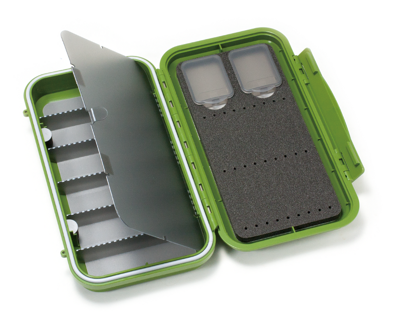 C&F Large 2-Row Waterproof Tube Fly Case with 6 Compartments (CF-3406H ...