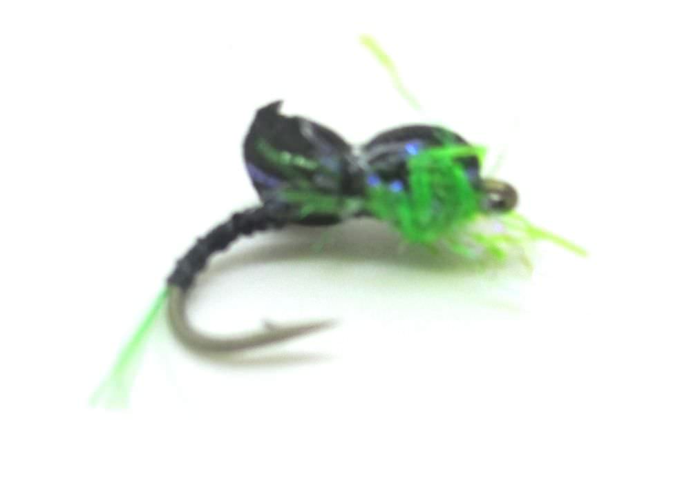 The Essential Fly Sandys Blank Buster Assassin Black Back / Green Fishing Fly