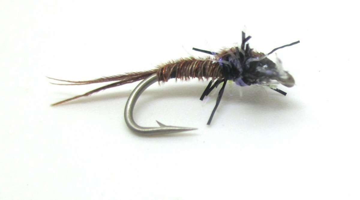 The Essential Fly Sandys Straggle Pheasant Tail Black Fishing Fly