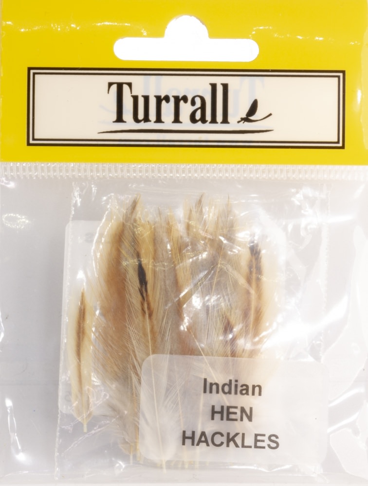 Turrall Indian Hen Hackles Select 30 Feathers  Ginger