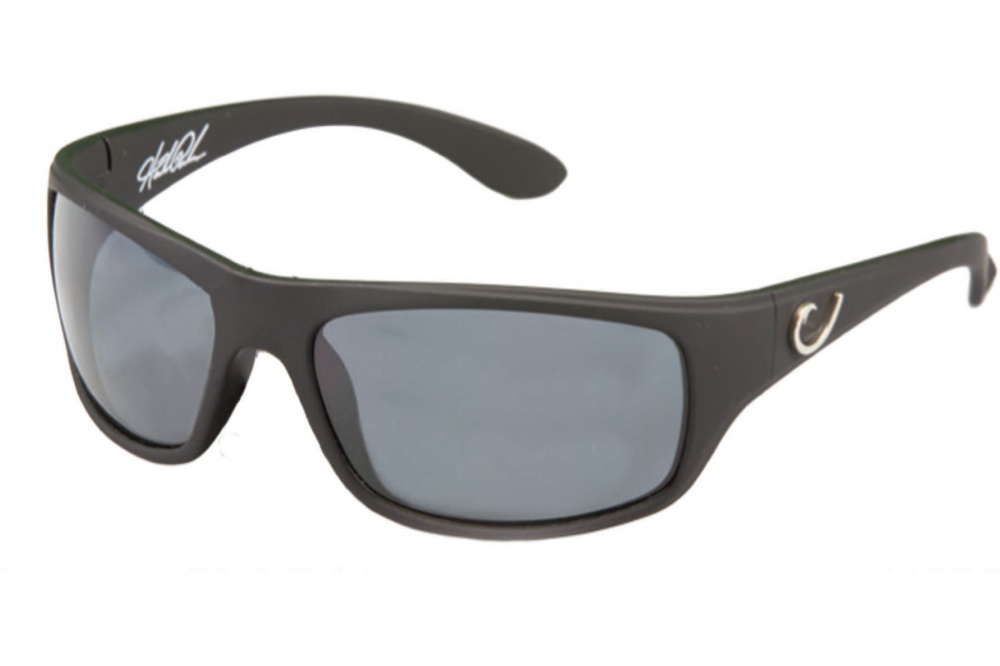 Mustad Sunglasses Matte Black Frame with Smoke Lens