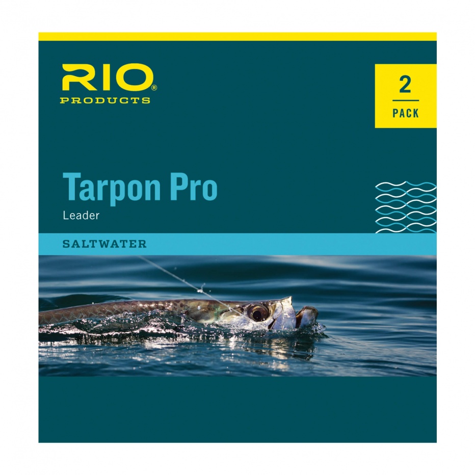 Rio Products Tarpon Pro Tapered Leader Twin Pack 40Lb 80Lb For Fly Fishing (Length 10ft / 3.05m 2 Pack)