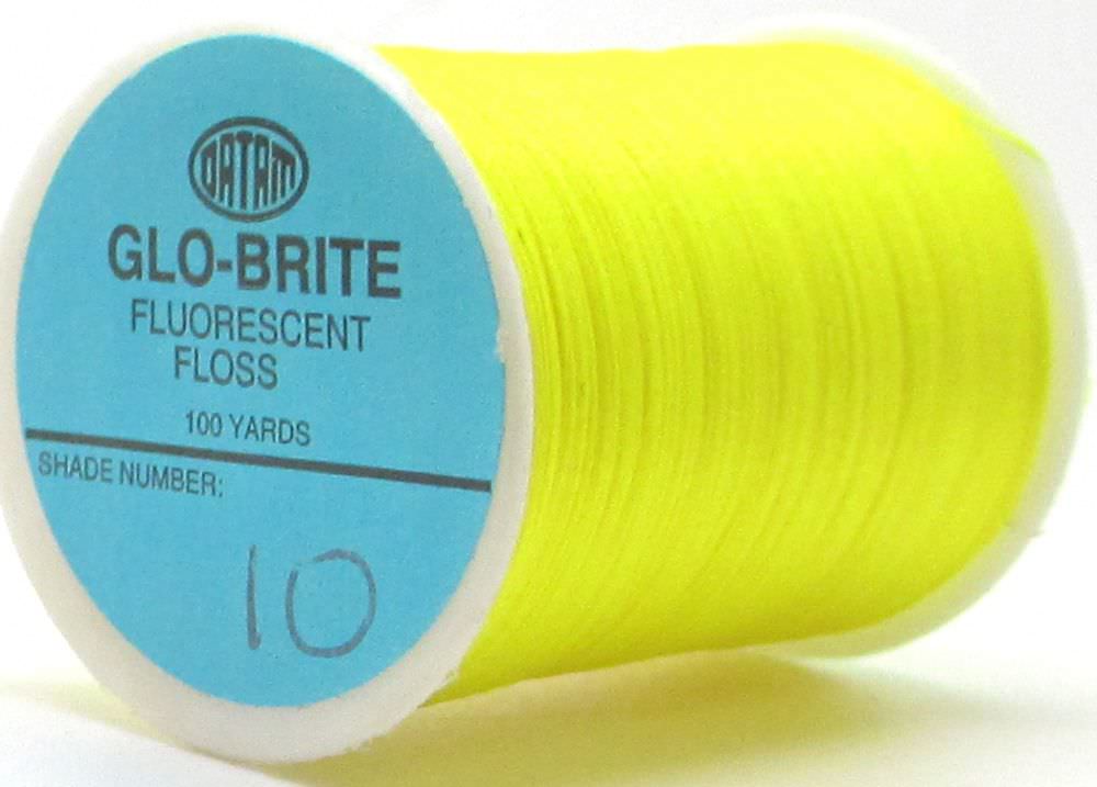 Veniard Glo-Brite Floss 25 Yards Yellow #10 Fly Tying Materials (Product Length 25 Yds / 22m)