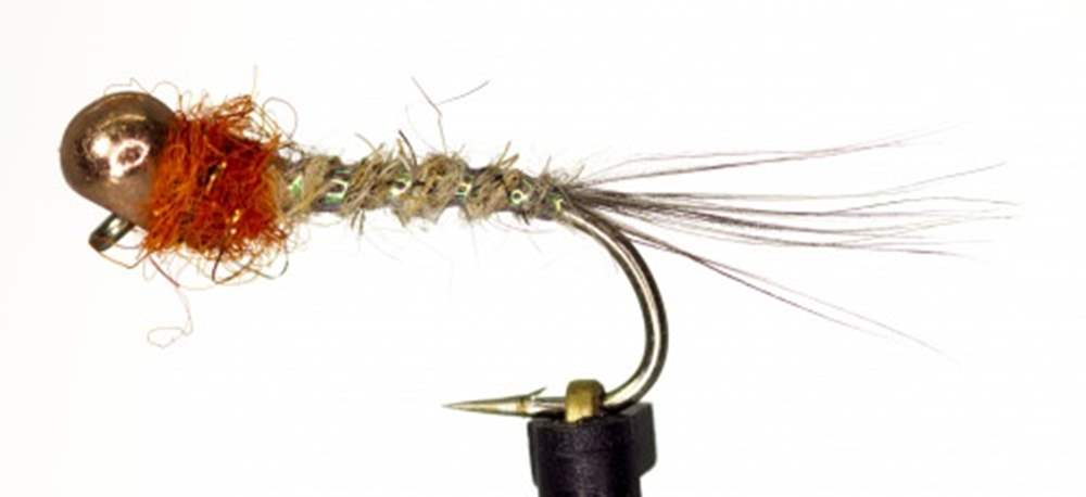 The Essential Fly Bidoz Off Bead Jig Copper Hares Ear & Black Fishing Fly