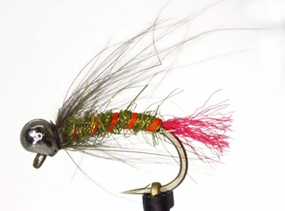 The Essential Fly Bidoz Off Bead Jig Silver Cdc Green Fishing Fly