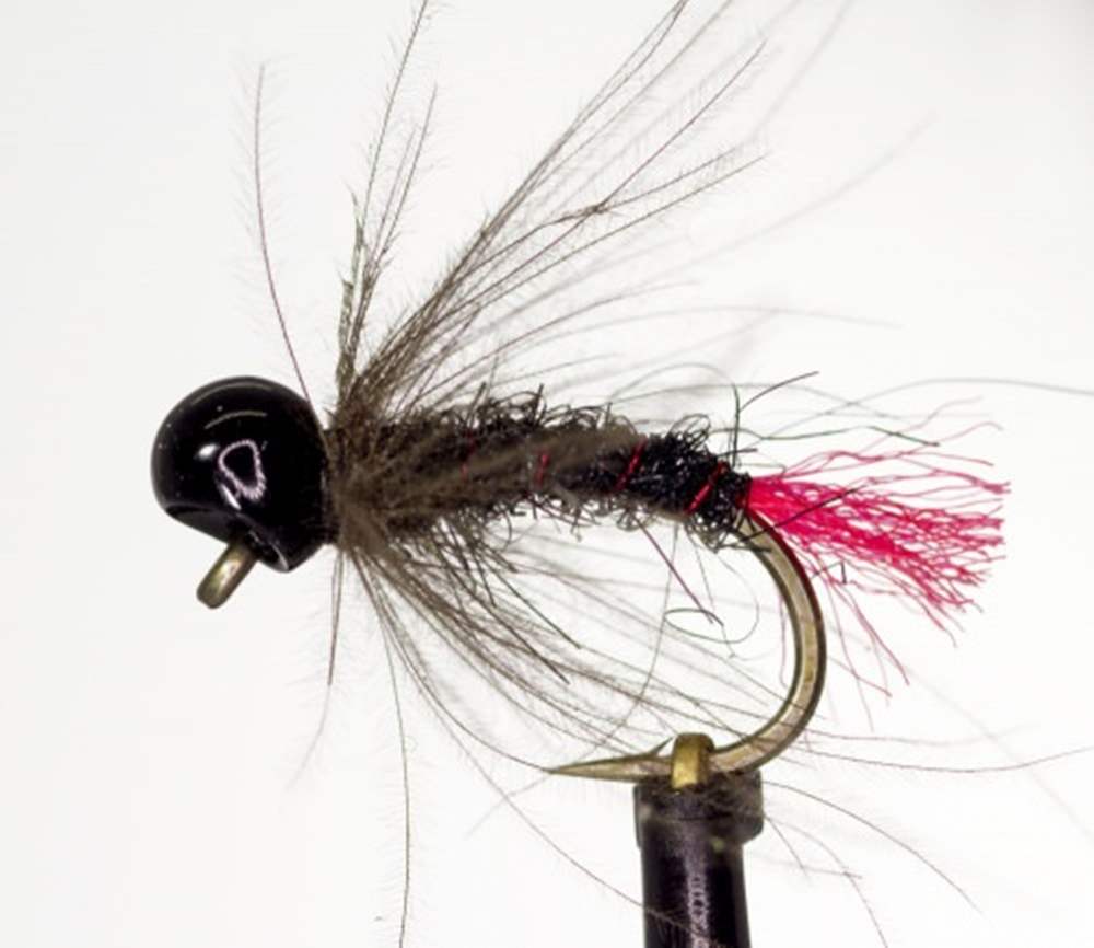 The Essential Fly Bidoz Off Bead Jig Black Cdc Black Fishing Fly