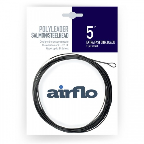 Airflo Polyleader Salmon & Steelhead 5 Foot Extra Super Fast Sink (Pesf24-5S) Fly Fishing Leader (Length 5ft / 1.6m)