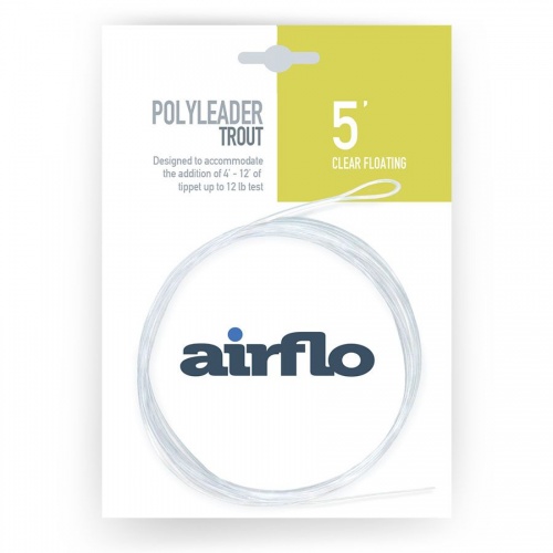 Airflo Polyleader Trout 5 Foot Clear Floating (Pf0-5T) Fly Fishing Leader (Length 5ft / 1.6m)