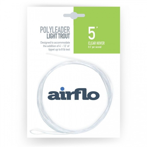 Airflo Polyleader Light Trout 5 Foot Clear Hover (Ph-5Lt) Fly Fishing Leader (Length 5ft / 1.6m)