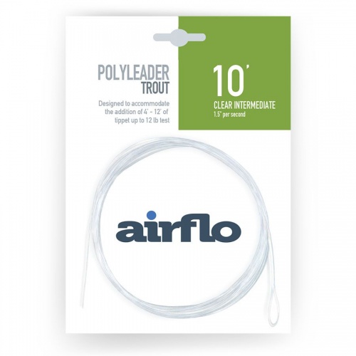 Airflo Polyleader Trout 10 Foot Clear Intermediate (Pi1-10T) Fly Fishing Leader (Length 10ft / 3.05m)