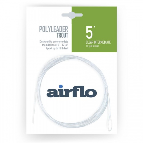 Airflo Polyleader Trout 5 Foot Clear Intermediate (Pi1-5T) Fly Fishing Leader (Length 5ft / 1.6m)