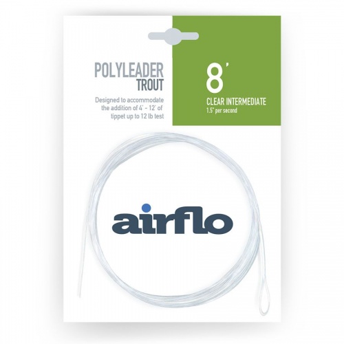 Airflo Polyleader Trout 8 Foot Clear Intermediate (Pi1-8T) Fly Fishing Leader (Length 8ft / 2.43m)