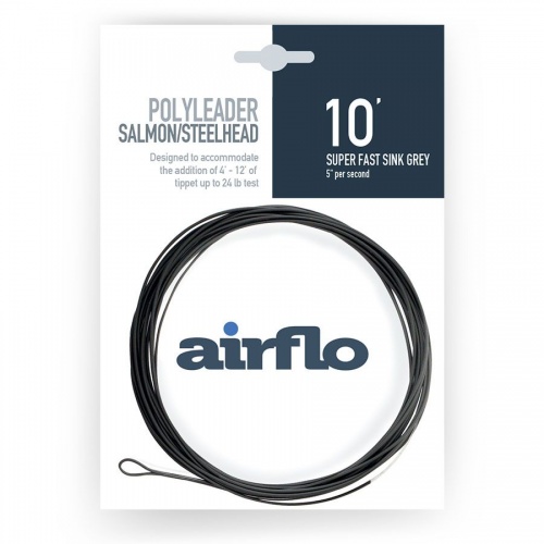Airflo Polyleader Salmon & Steelhead 10 Foot Super Fast Sink (Psf16-10S) Fly Fishing Leader (Length 10ft / 3.05m)