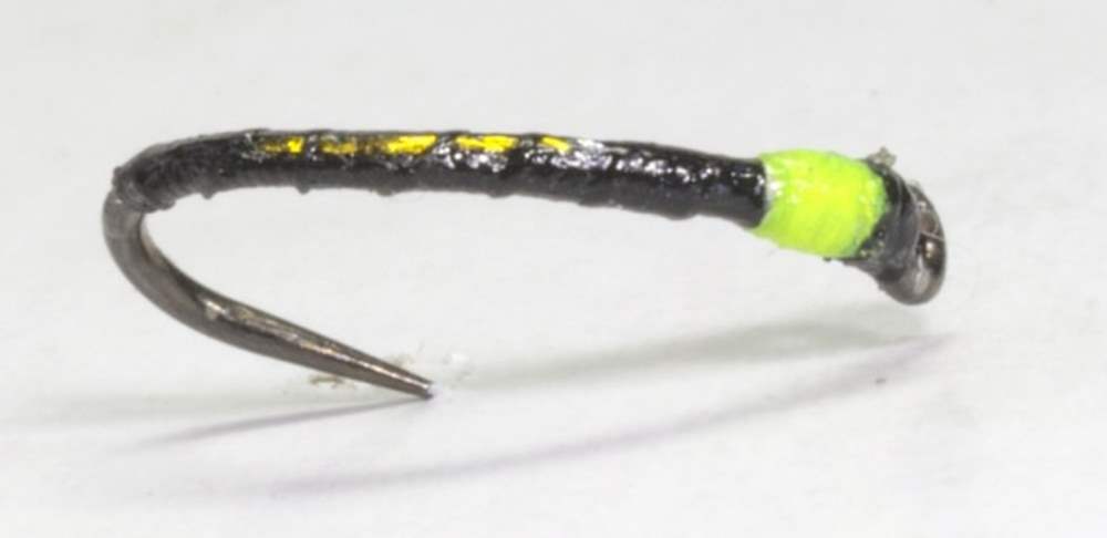 The Essential Fly Barbless Sandy's Pulsa Buzzer Yellow Fishing Fly