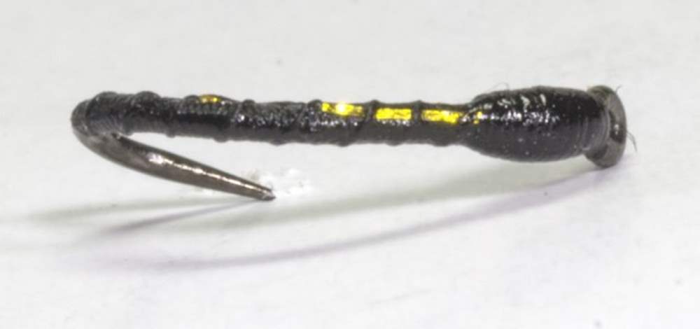 The Essential Fly Barbless Sandy's Pulsa Buzzer Black Fishing Fly