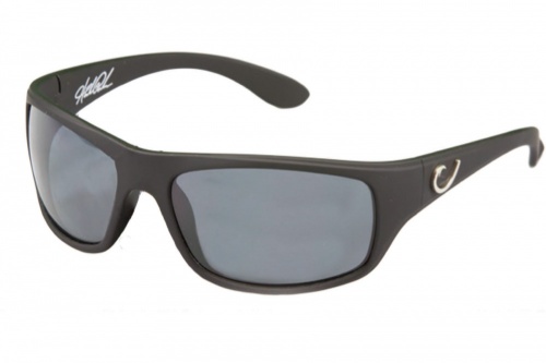 Mustad Sunglasses Gloss Black Frame with Smoke Lens